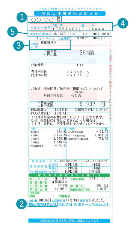 検針伝票